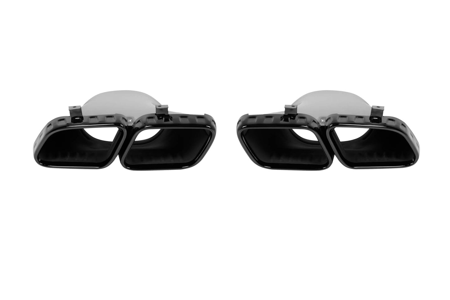 Pachet de tuning compatibil cu Mercedes GLE Coupe C167 după 2019, cu ornamente negre, grilă neagră și tipsuri negre