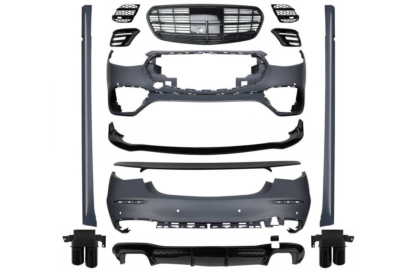 Tuning package compatible with Mercedes S Class W223 with factory side skirts (after 2020)