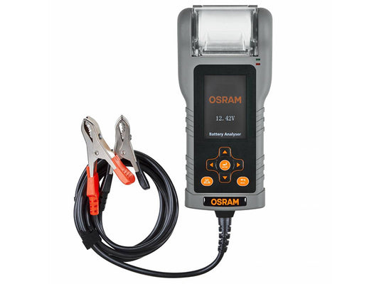 Analizor de baterie Osram BATTERYtest PRO 12-24V, cu imprimanta si port pentru card SD.