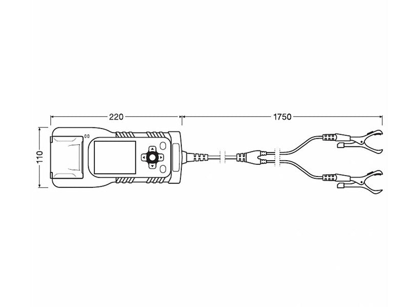 Analizor de baterie Osram BATTERYtest PRO 12-24V, cu imprimanta si port pentru card SD.