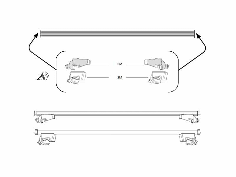 Set bare aluminiu Farad 100 classic