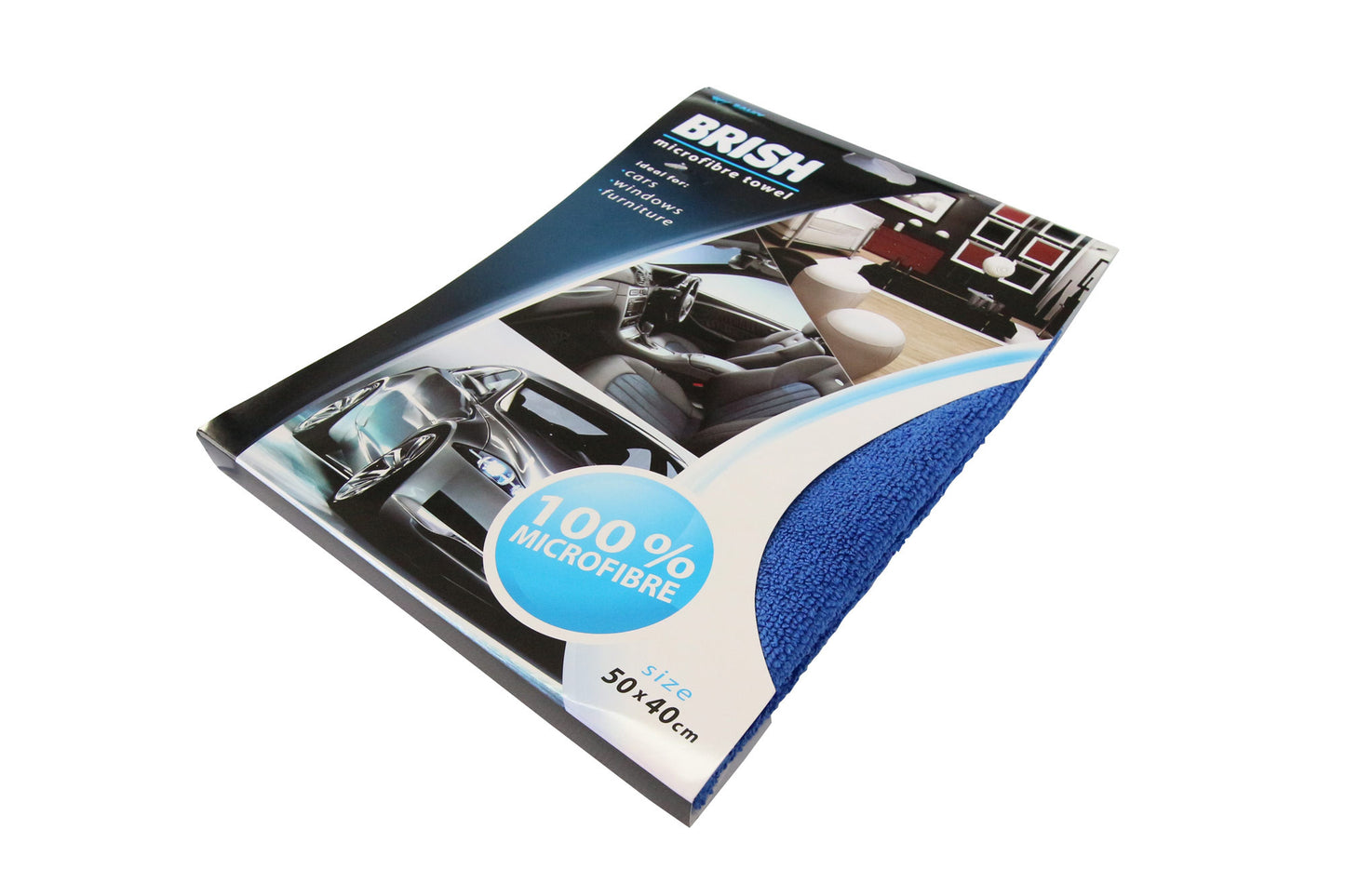 Prosop microfiber Areon albastru 50x40 cm