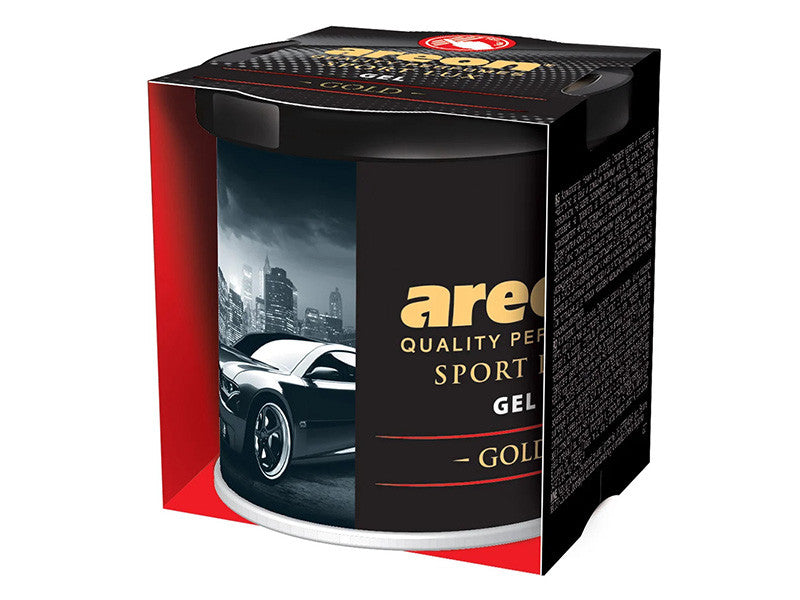 Odorizant auto gel Areon, Sport Lux Series, Aroma Gold