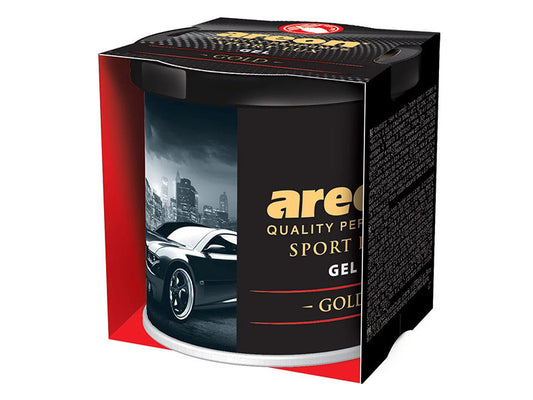 Odorizant auto gel Areon, Sport Lux Series, Aroma Gold