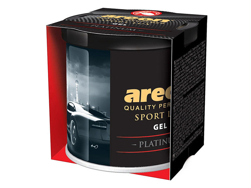 Odorizant auto Areon, seria Sport Lux Gel, aroma Platinum