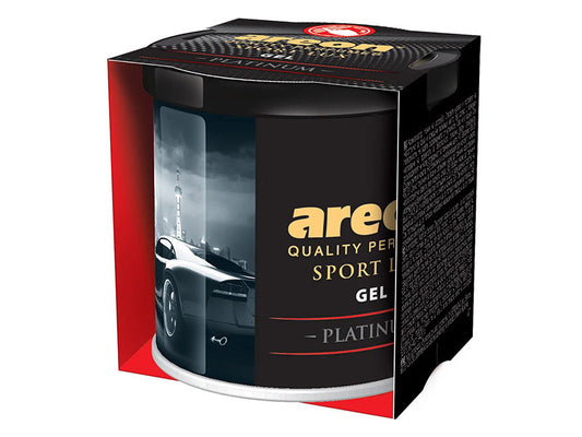 Odorizant auto Areon, seria Sport Lux Gel, aroma Platinum