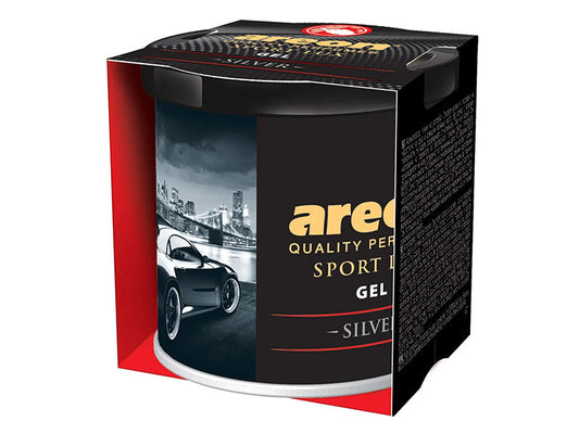 Odorizant auto gel Areon, Sport Lux Series, Aroma Silver