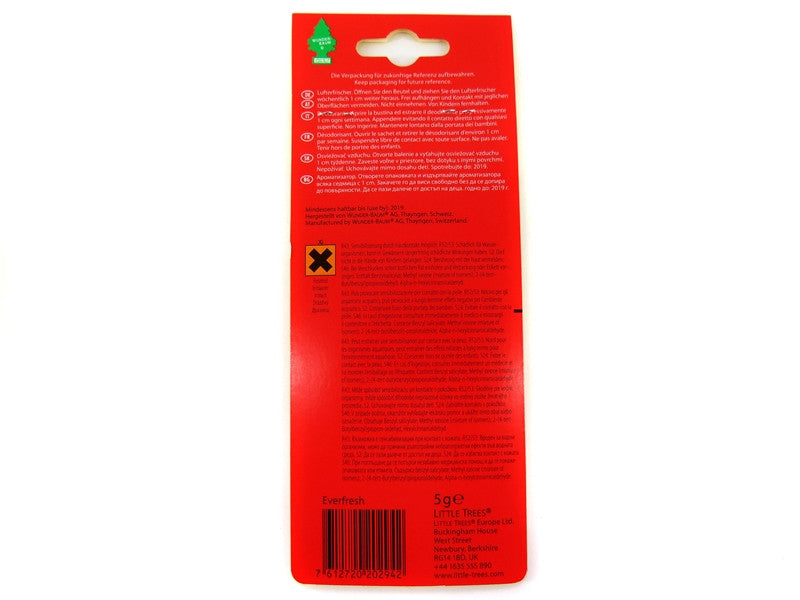 Odorizant auto Wunder-Baum, seria Borche, aroma Everfresh