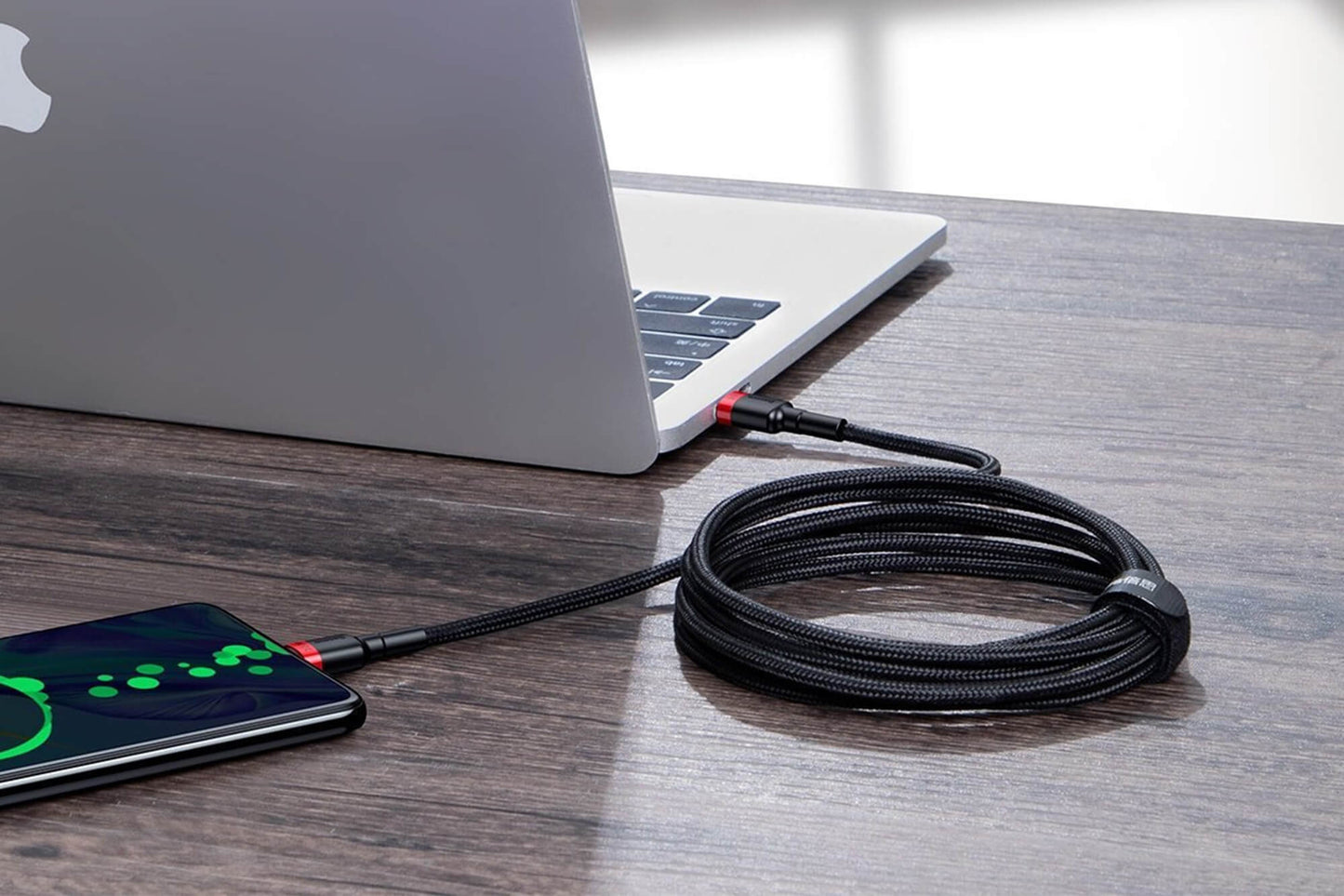 Cablu Baseus negru Type-C la Type-C, 100W, 5A