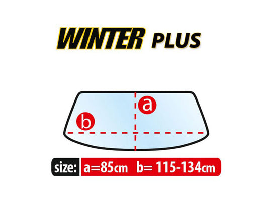 Parasolar auto negru Kegel, 85x115-134cm