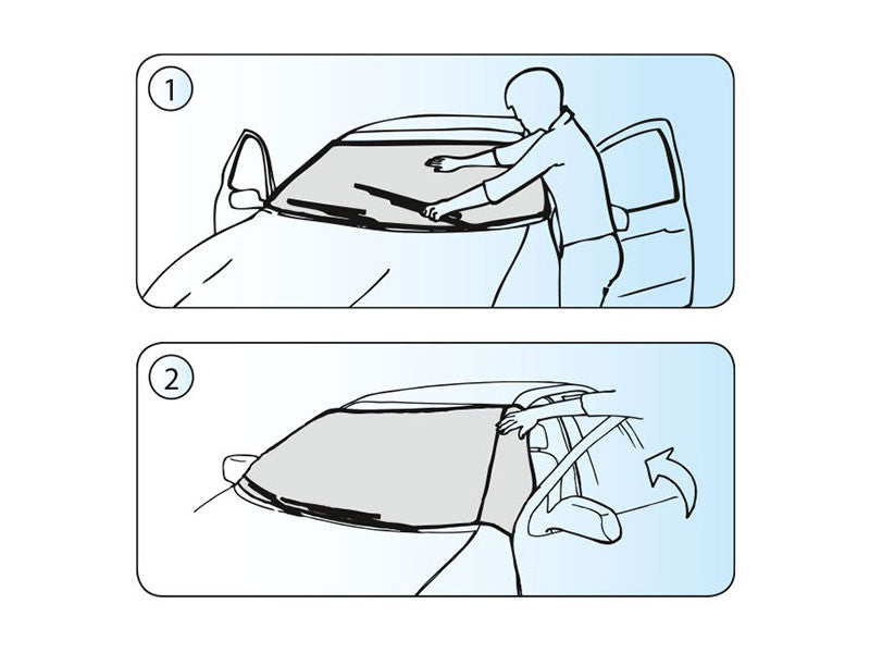 Parasolar auto negru Kegel, marimea M