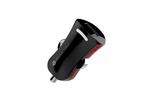 Incarcator auto mini USB negru Sturdo Pro Sport series 1xUSB, 2A