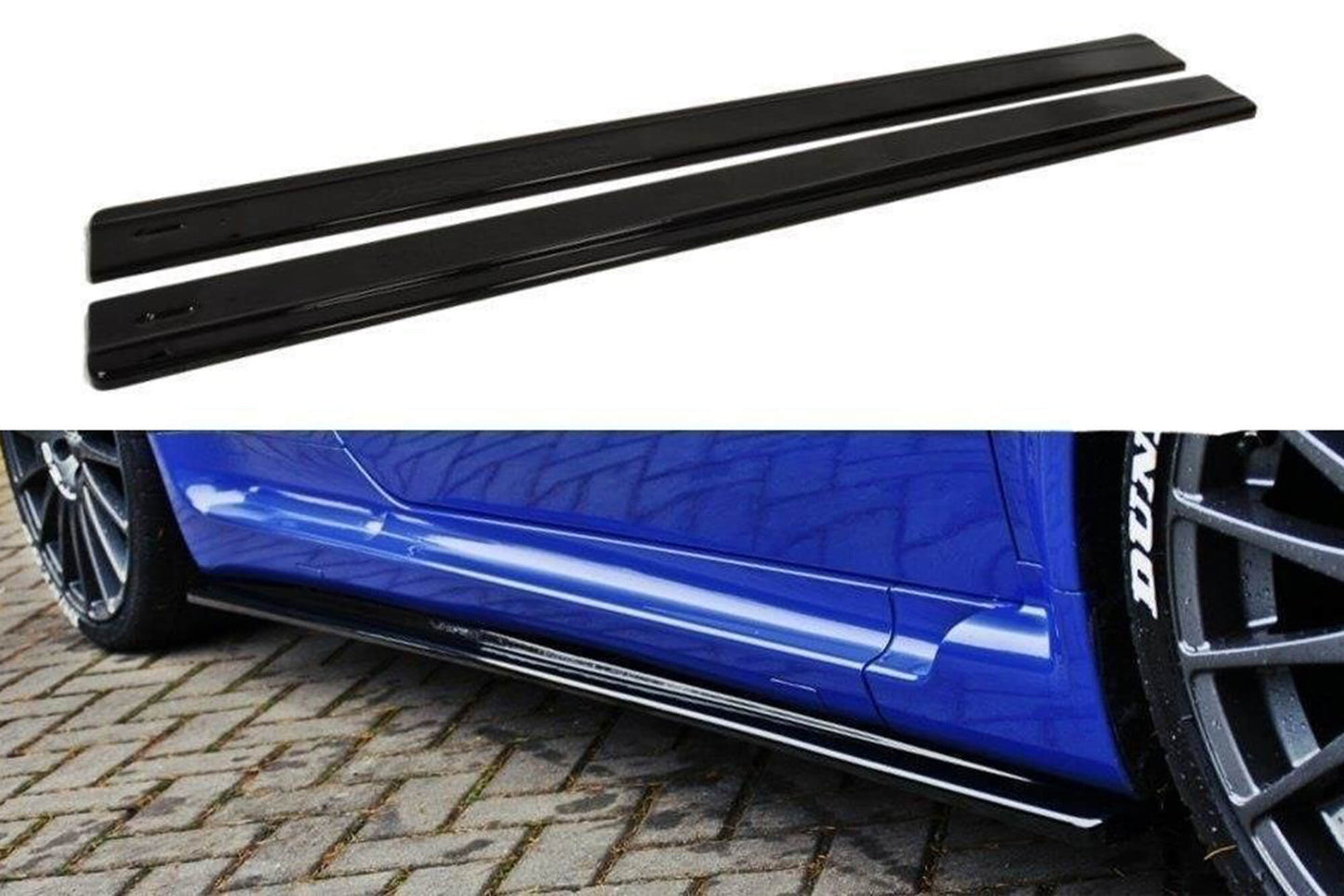 Aditive Maxton Design tip GTA pentru praguri Alfa Romeo 147 2002–2010, culoare carbon