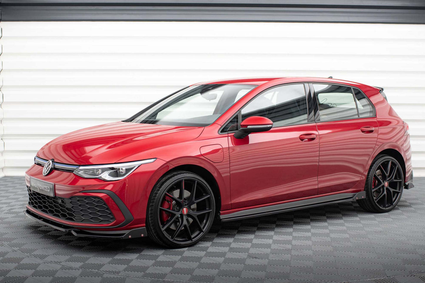 Maxton Design extensii praguri versiunea 2 pentru Volkswagen Golf GTI, GTE, GTI Clubsport, GTD, R-Line Seria VIII (2020-2024), lac negru