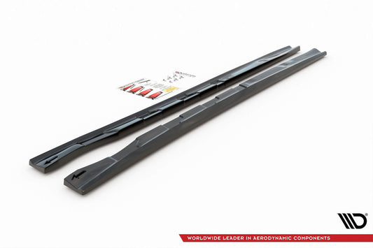 Aditive Maxton Design pentru praguri Alfa Romeo 156 2003–2006, lac negru