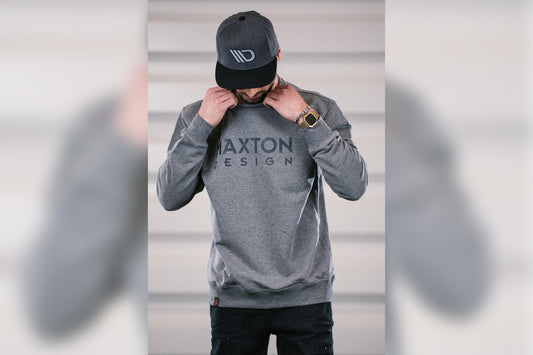 Sapca Maxton Design grafit cu logo gri