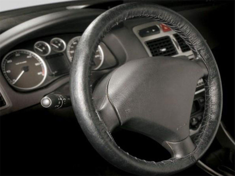 Husa volan Kegel Seria Classic, marimea 36-38cm, piele naturala neagra, cusuta