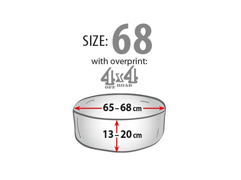 Husa roata de rezerva Kegel 4X4, dimensiune 68