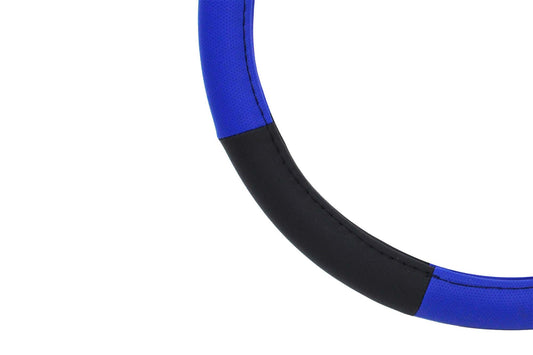 Husa volan Amio 37-39cm, neagra cu dungi albastre