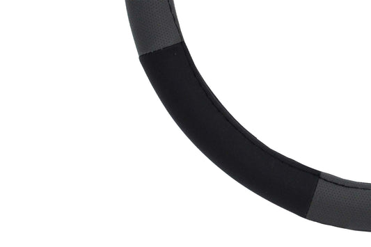 Husa volan Amio 37-39cm, negru cu dungi gri