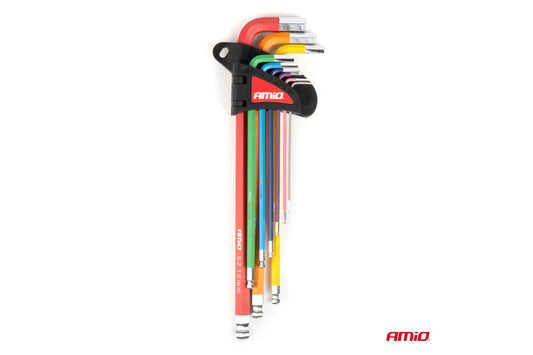 Set de imbusuri lungi Amio 1.5-10mm, 9 piese