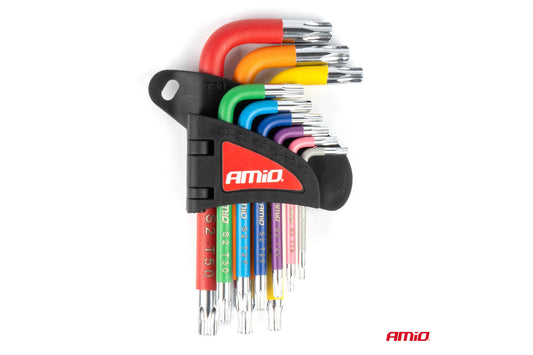 Set chei torx scurte Torx Amio T10-T50, 9 piese