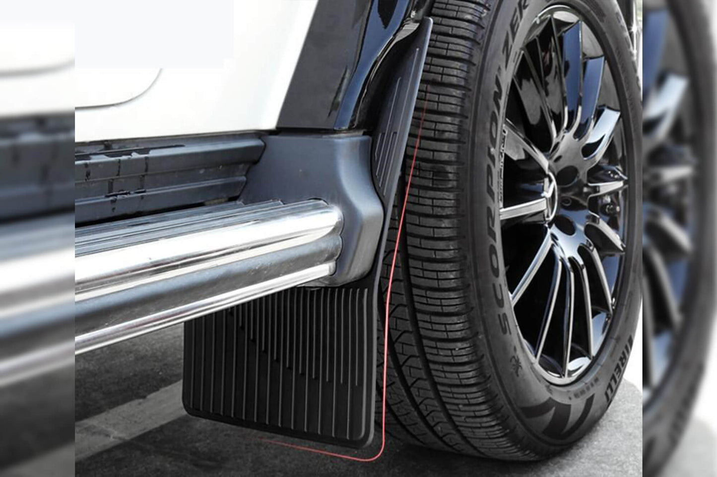 Set de aparatori noroi fata si spate pentru Mercedes G Class W464 (dupa 2018)