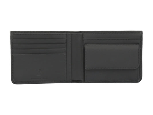 Portofel Mercedes din piele, cu logo metalic decorativ si protectie RFID