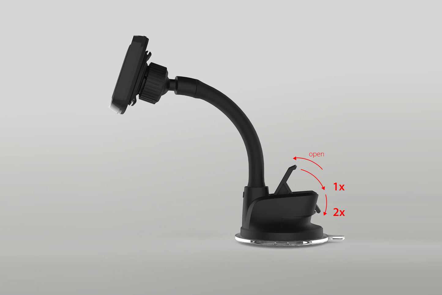 Sturdo Pro Sport Series Suport magnetic negru pentru telefon cu ventuză nano, pentru mașină