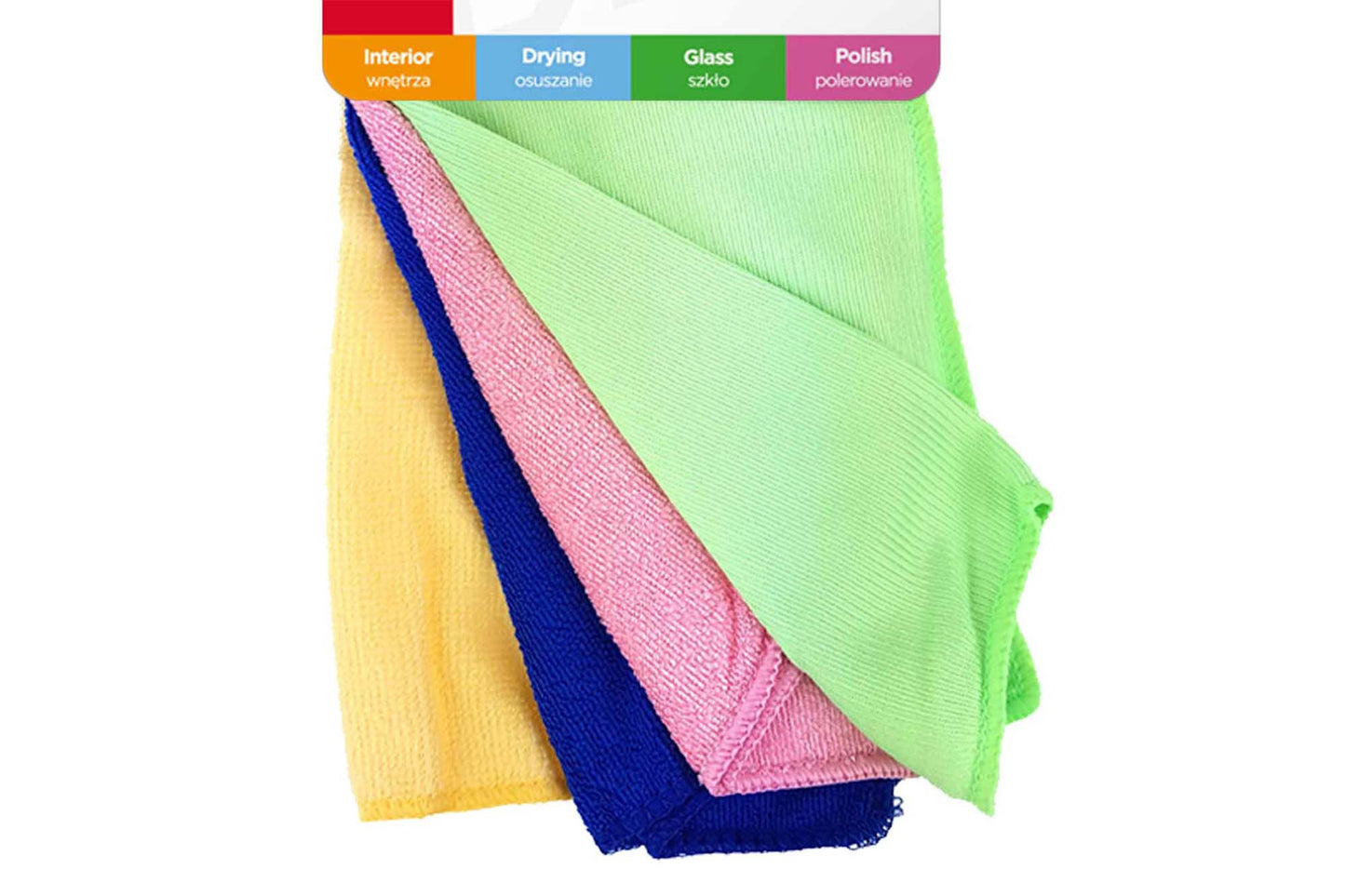 Amio Microfiber Towels, 4 types, 30x30 cm