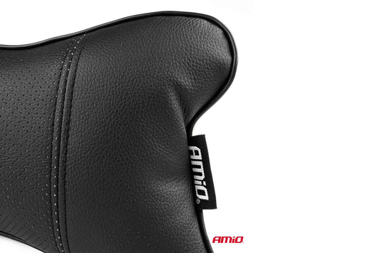 Amio mini pillow for car seat headrest, 1 piece, black