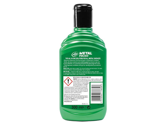 Turtle Wax Polish pentru toate metalele, pentru aluminiu, alama, cupru si crom 300ml