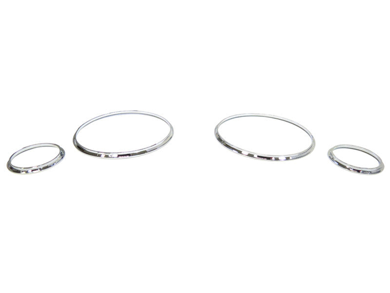 Gauge rings for Audi 80 1991-1994, chrome color