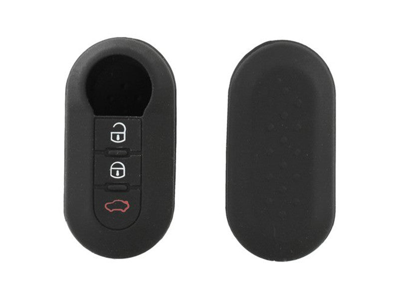 Husa de silicon pentru chei Fiat 500, Panda si Punto cu 3 butoane