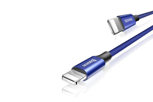 Cablu albastru Baseus Yiven USB la iPhone, 1.2 metri