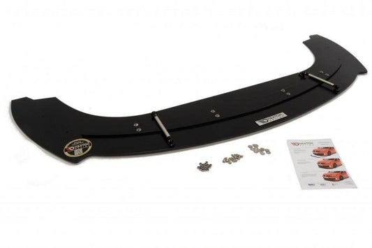 Spoiler Maxton Design tip Racing pentru bara fata GTI VW Golf V 30TH (2003-2008), negru mat