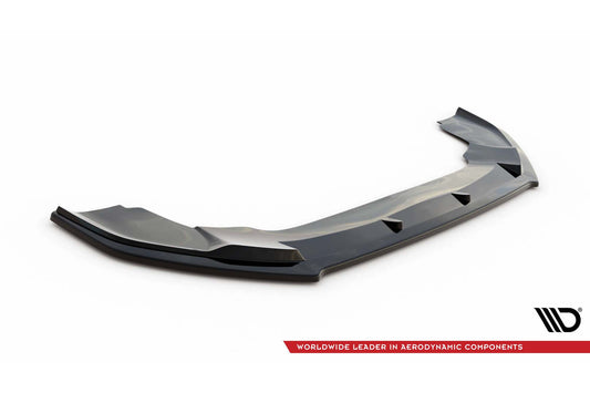 Spoiler Maxton Design versiunea 1 pentru bara fata Volkswagen Crafter dupa 2016, lac negru