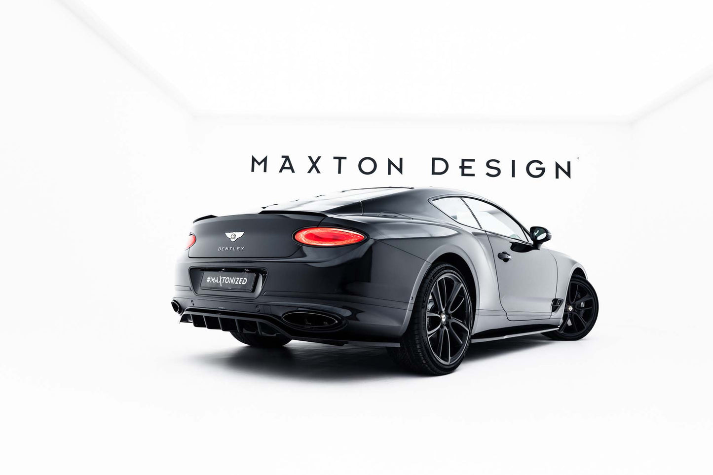 Spoiler Maxton Design pentru Bentley Continental GT Coupe (2018-2023), negru lucios