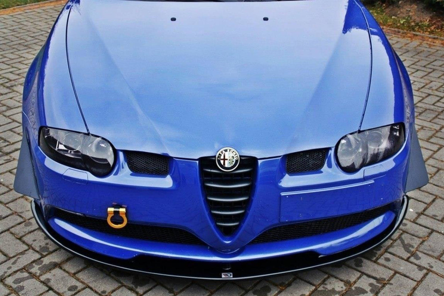 Spoiler Maxton Design pentru bara fata GTA Alfa Romeo 147 2002–2010, negru mat