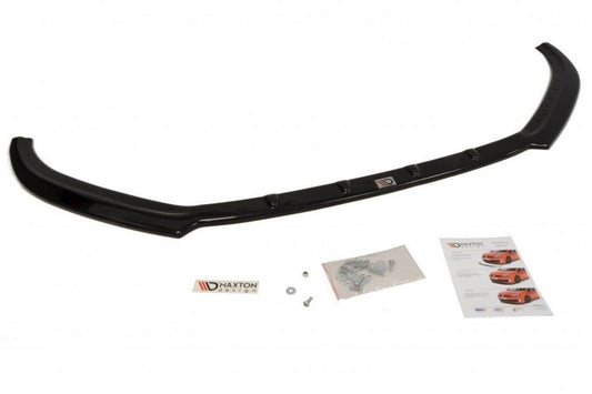 Spoiler Maxton Design for S-Line front bumper Audi A1 8X 2010-2013, matt black