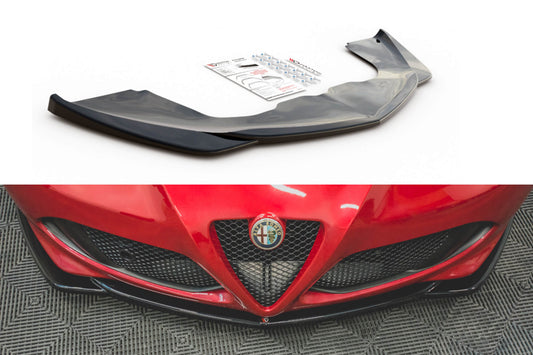 Maxton Design spoiler for Alfa Romeo 4C 2013-2017 front bumper, gloss black