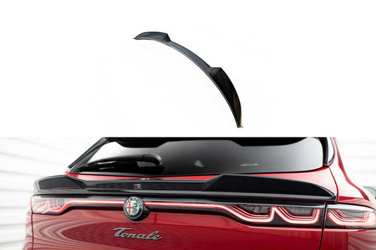 Spoiler Maxton Design pentru plafon Alfa Romeo Tonale după 2022, negru lucios