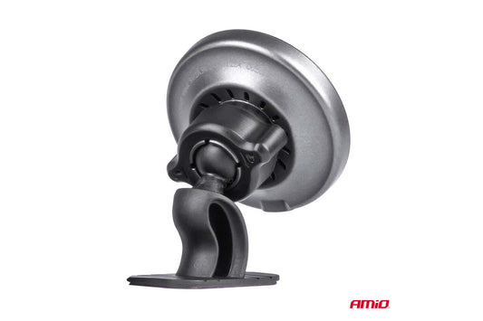 Suport rotund magnetic Amio pentru telefon cu incarcare wireless 15W MegaSafe – montare pe bord