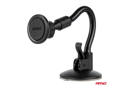 Suport pentru telefon Amio cu brat flexibil, montare pe geam prin ventuza
