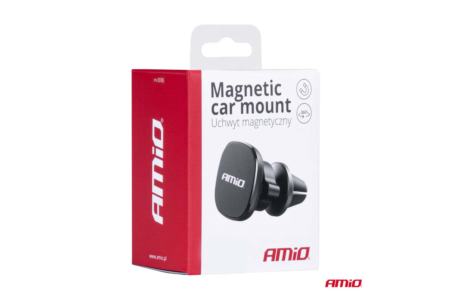 Suport telefon Amio cu magnet – montare pe grila de ventilatie