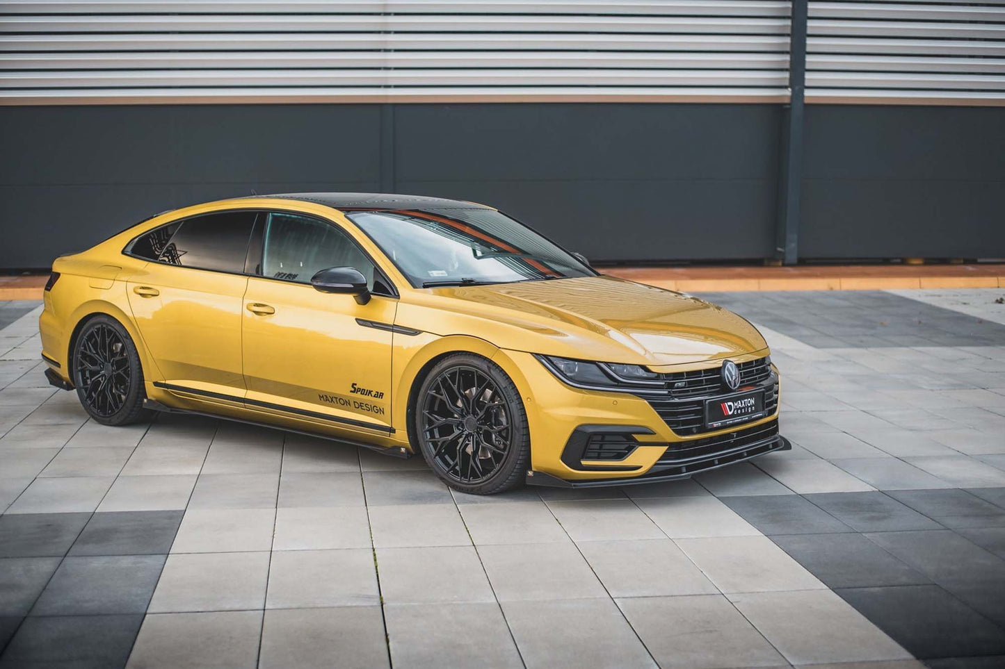 Spoiler Maxton Design pentru Volkswagen Arteon Shooting Brake R-Line (dupa 2020), negru lucios