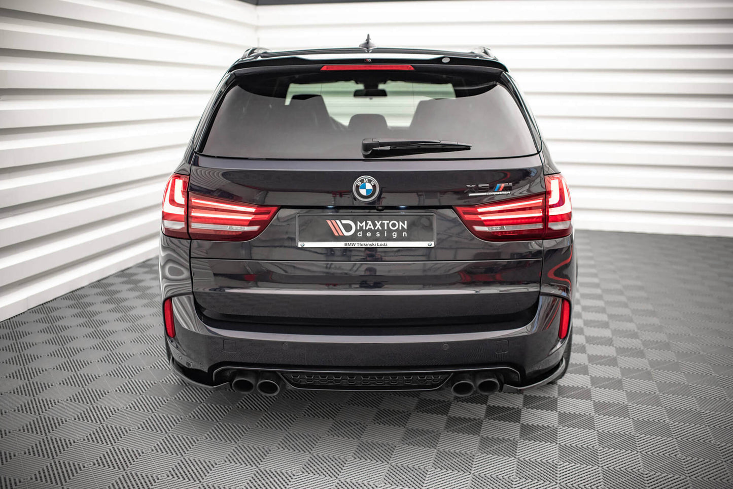 Extensii laterale Maxton Design pentru bara spate BMW X5M F85 (2014-2018), culoare carbon