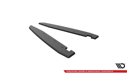 Insertii laterale Maxton Design pentru bara spate Volkswagen Arteon R dupa 2020, negru mat