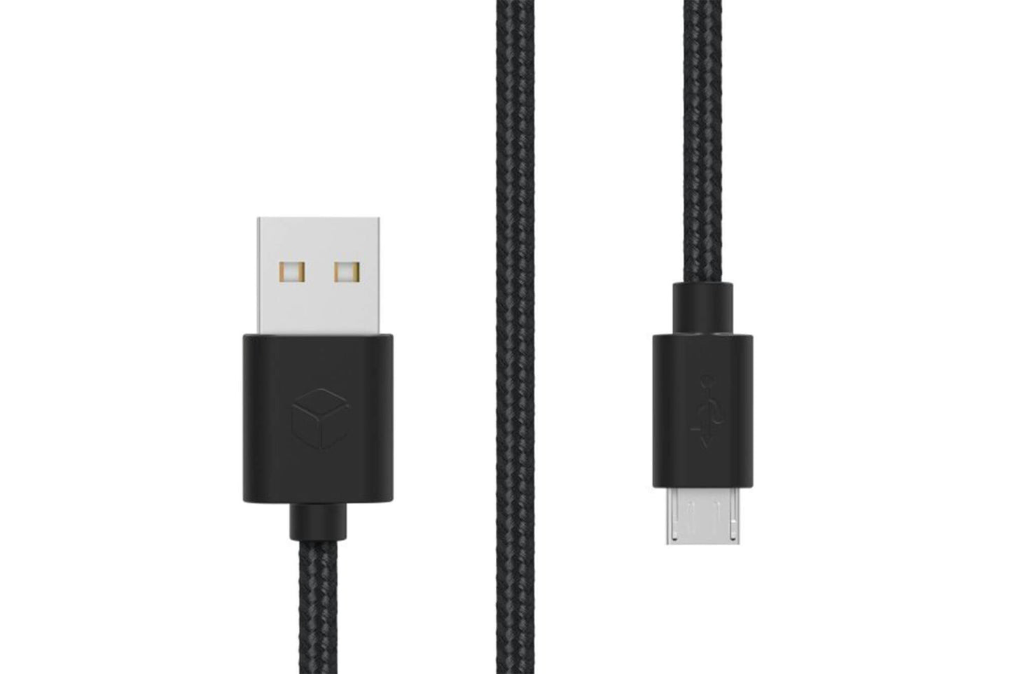 Cablu micro USB textil negru Sturdo, 2A, 1.5m
