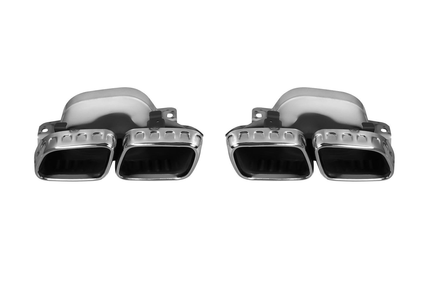 63 Type tuning package compatible with Mercedes E class C238 coupe, A238 convertible (2017-2019) with chrome tips, for models with AMG rear bumper